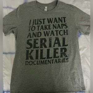 Naps & Serial Killer Documentaries Tee L